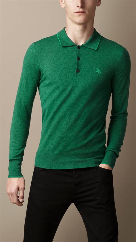 burberry green polo shirt|authentic burberry polo shirt.